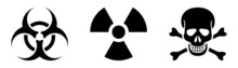 Danger Radiation, Poison, Hazard Sign