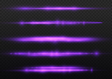 Violet Light Rays, Flash Purple Horizontal Line