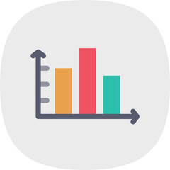 Wall Mural - Column Chart Icon