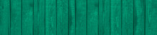  Panorama Old Distressed Green Wood Texture Background.