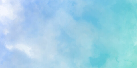 Wall Mural - Blue sky with white cloud is freedom, vector illustrator. Blue sky and clouds Abstract design with watercolor hand-painted for nature background. Stain artistic vector used as being an element in the 