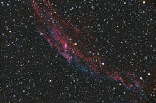 The Veil Nebula, A Supernova Remnant. Cloud  Of Heated And Ionized Gas And Dust In The Constellation Cygnus.  