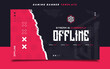 © Akito Studio - Stream Offline Gaming Banner Screen Template with Logo for Social Media