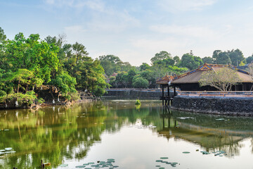 Wall Mural - Luu Khiem Lake at the Tu Duc Royal Tomb, Vietnam