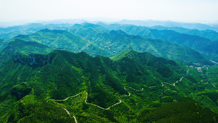 Poster - Mountain scenery in the summer