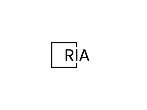 RIA Letter Initial Logo Design Vector Illustration