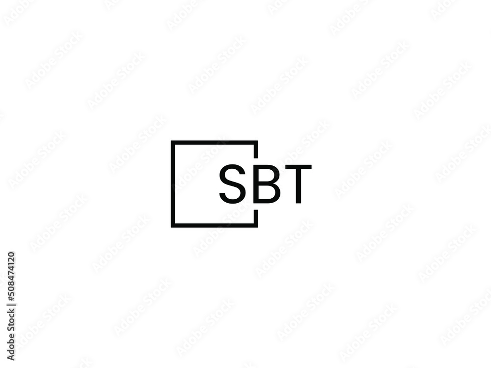 SBT Letter Initial Logo Design Vector Illustration