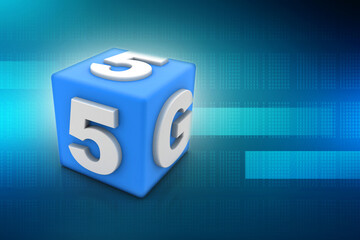Poster - 3d rendering 5G Network 5G Connection
