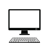 Laptop Icon Vector. Computer Illustration Sign. PC Symbol Or Logo.