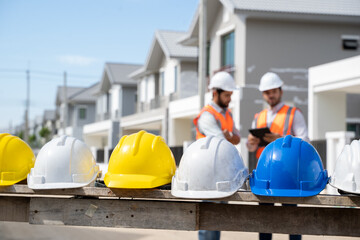 Poster - worker with helmet