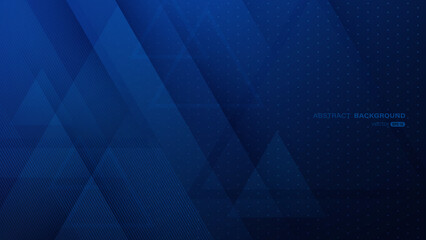geometric blue abstract background with diagonal line and triangle shape