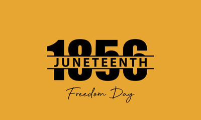 Wall Mural - Juneteenth Freedom Day Background Design. Banner, Poster, Greeting Card. Vector Illustration.