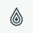 Water drop droplet raindrops icon illustration cut