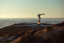 Yoga Woman Ocean