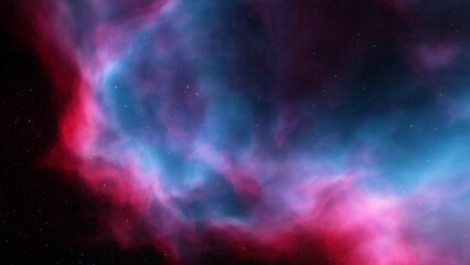 Universe filled with stars, nebula and galaxy