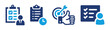 © Icons-Studio - Task vector icon. Checklist form on clipboard for business project symbol illustration.