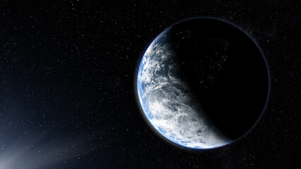 Poster - Global Positioning System GPS of navigation satellites or satnav transmit data coverage around planet Earth