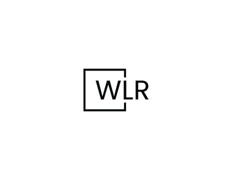 WLR Letter Initial Logo Design Vector Illustration