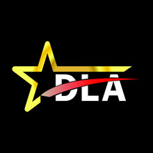 DLA Letter Logo Design. DLA Creative  Letter Logo. Simple And Modern Letter Logo. DLA Alphabet Letter Logo For Business. Creative Corporate Identity And Lettering. Vector Modern Logo 