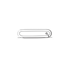 Fototapete - Continuous line drawing. search app illustration icon vector