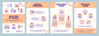 Bullying at school orange brochure template. Emotional signs. Leaflet design with linear icons. Editable 4 vector layouts for presentation, annual reports. Arial-Black, Myriad Pro-Regular fonts used