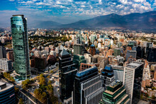 Santiago De Chile Aus Der Luft