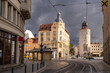 canvas print picture - Blick auf den Dicken Turm in der Stadt Görlitz
