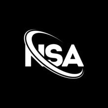 NSA Logo. NSA Letter. NSA Letter Logo Design. Initials NSA Logo Linked With Circle And Uppercase Monogram Logo. NSA Typography For Technology, Business And Real Estate Brand.