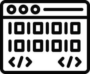 coding vector icon design illustration