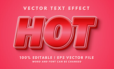 Wall Mural - Hot editable text effect template