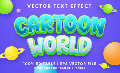 Sticker - Cute cartoon 3D editable text effect template