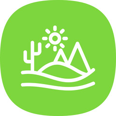 Sticker - Desert Landscape Icon