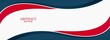 © TUNGGA - red and blue wave banner template design