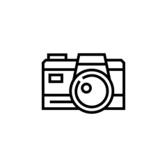 Poster - digital camera vector icon. computer component icon outline style. perfect use for logo, presentation, website, and more. simple modern icon design line style