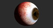 Representación de un ojo humano en 3d