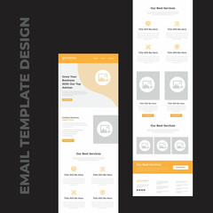 Wall Mural - Multipurpose Business Email Marketing Newsletter Template For Service Promotion