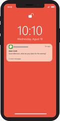 push notification on smartphone