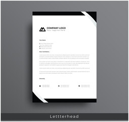 Wall Mural - modern creative & clean business style letterhead bundle of your corporate project design.set to pri