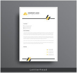 Wall Mural - modern creative & clean business style letterhead bundle of your corporate project design.set to pri