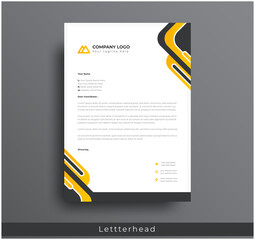 Wall Mural - modern creative & clean business style letterhead bundle of your corporate project design.set to pri