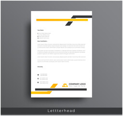 Wall Mural - modern creative & clean business style letterhead bundle of your corporate project design.set to pri