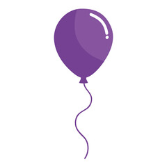 Poster - purple balloon helium float