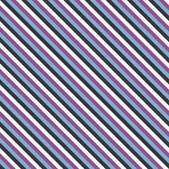 Fototapete - Blue and pink stripes for interior decoration. Seamless diagonal lines. Suitable for printing on notebooks, pillows, decor surfaces.