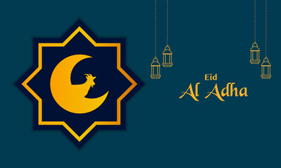 Wall Mural - Eid Al Adha Banner Template