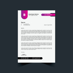 Corporate or Business Letterhead Template Design, Brand Identity, Join Letter, Company Profile with Creative, Eye Catching, Professional, Modern and Abstract Vector A4 Size Layout