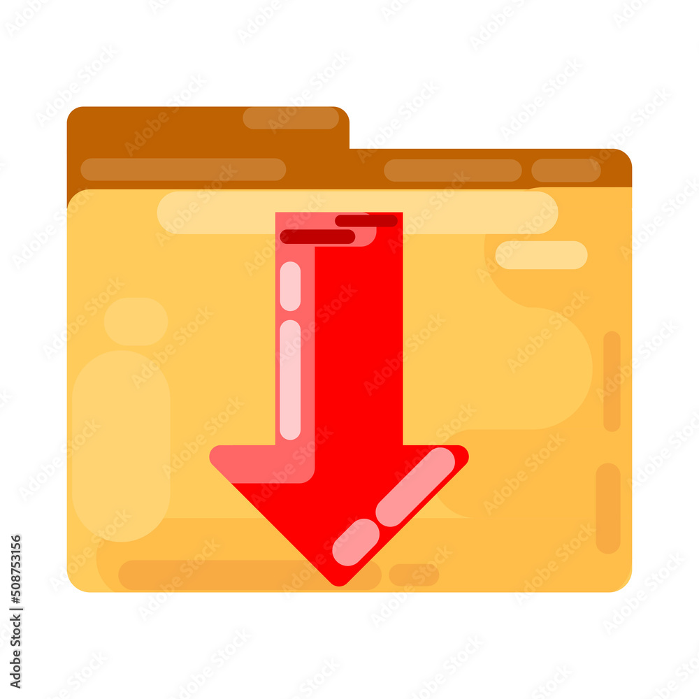 Downloads folder icon. Subtables to place in files, documents, folders ...