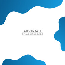 Trendy Simple Abstract Geometric Wallpaper With Fluid Shapes A4. Abstract Liquid Background With Blue Color. Dynamic Motion Style For Banners , Pamphlet, Posters, Frame, Borders, Presentations, Flyers