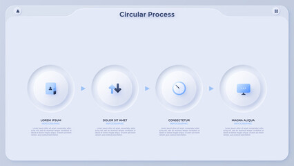 Modern Infographic Vector Futuristic Template