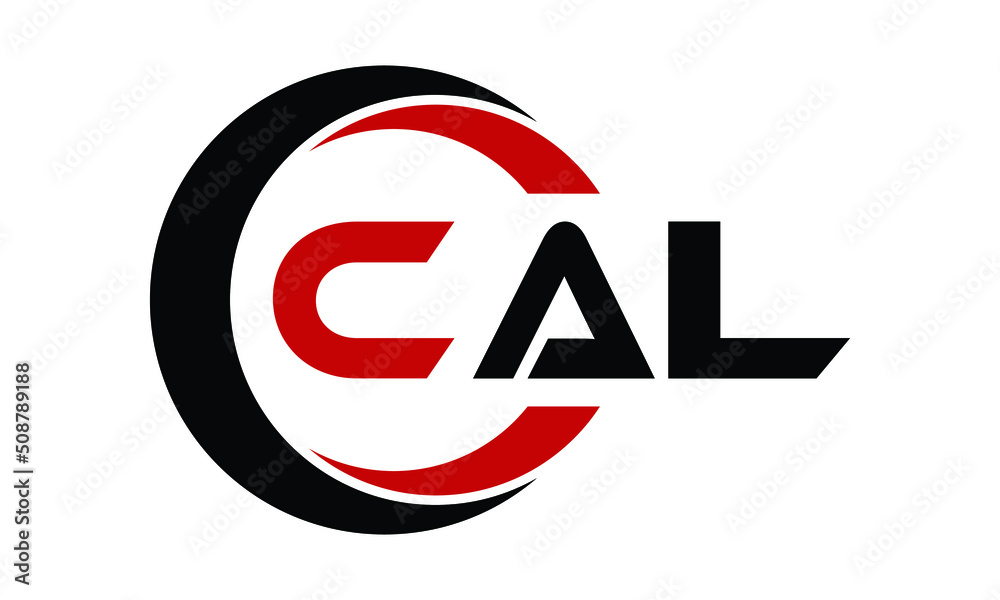CAL swoosh three letter logo design vector template | monogram logo | abstract logo | wordmark logo | letter mark logo | business logo | brand logo | flat logo | minimalist logo | text | word | symbol