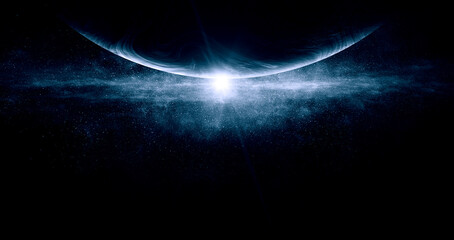 Wall Mural - image of outer space. . mixed media